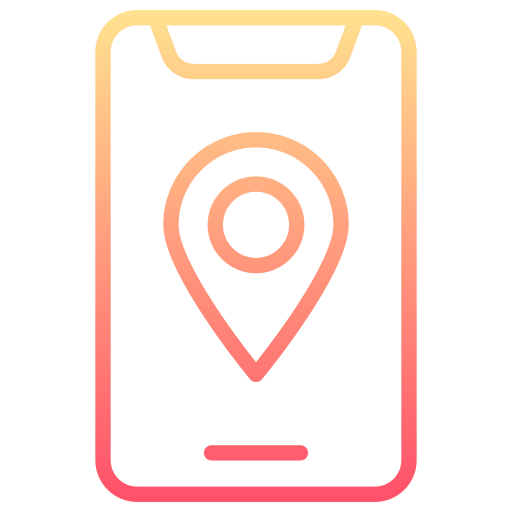 Mobile location Generic gradient outline icon