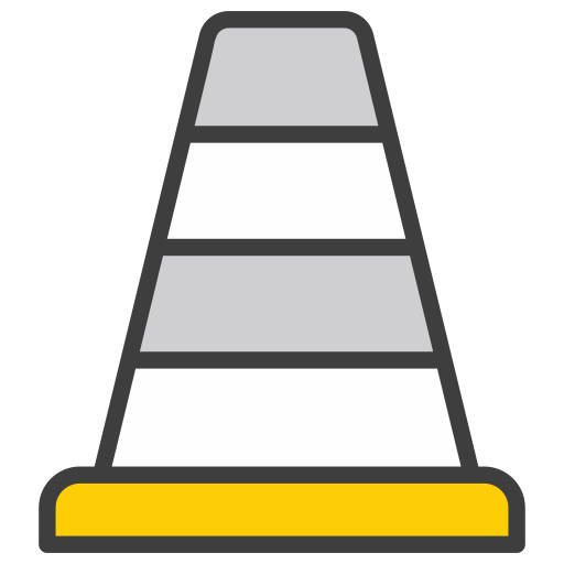 Дорожный конус Generic color lineal-color иконка