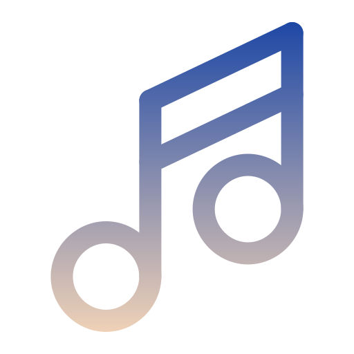 musiknote Generic gradient outline icon