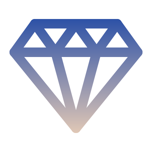 diamanten Generic gradient outline icoon