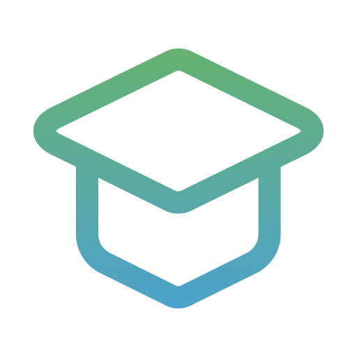 Graduate cap Generic gradient outline icon