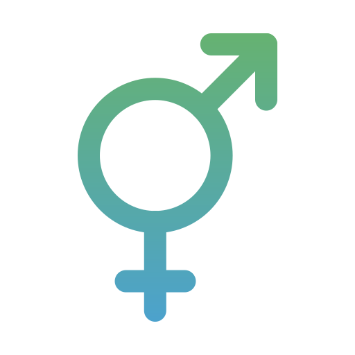 Male female Generic gradient outline icon