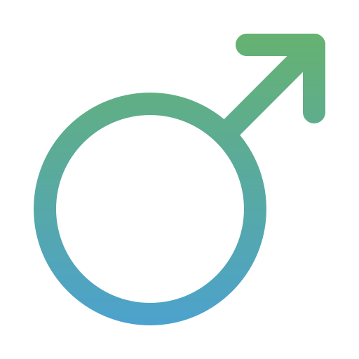 mannelijk Generic gradient outline icoon