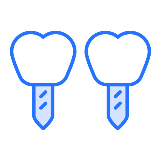 dientes falsos Generic color lineal-color icono