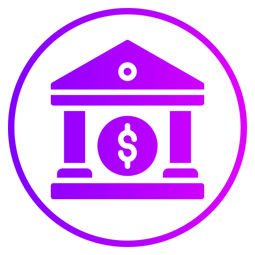 banca Generic gradient fill icona