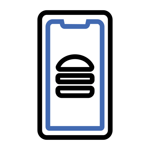 Food app Generic color outline icon
