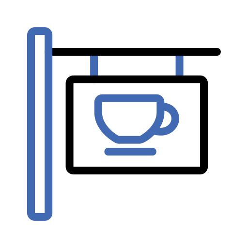 카페 Generic color outline icon