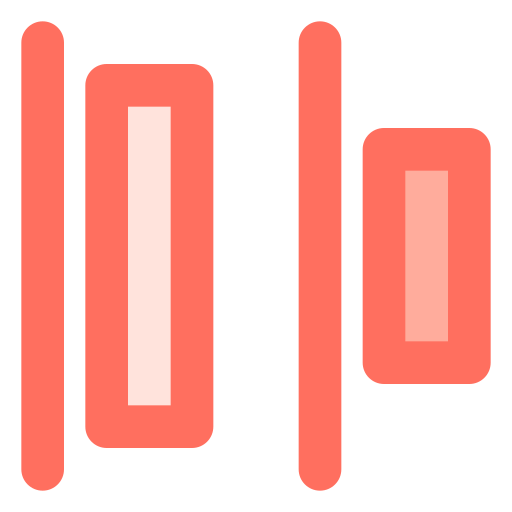 izquierda Generic color lineal-color icono