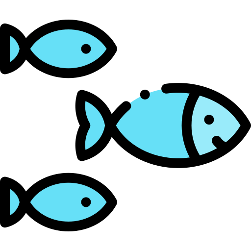 Fishes Detailed Rounded Lineal color icon