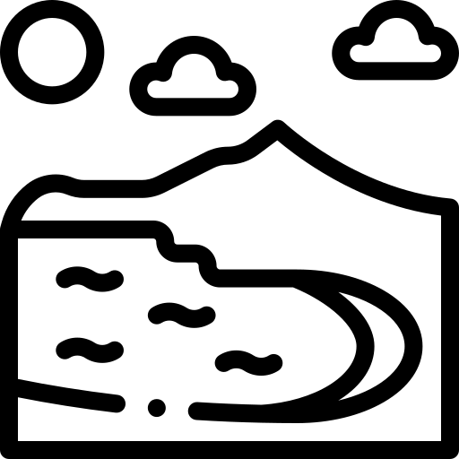 zatoka Detailed Rounded Lineal ikona