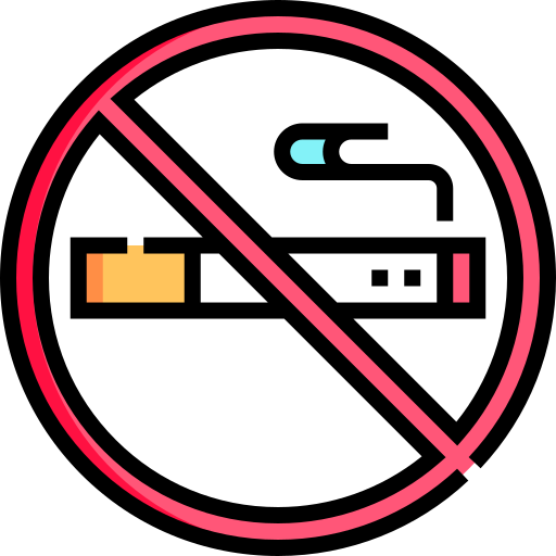 zakaz palenia Detailed Straight Lineal color ikona