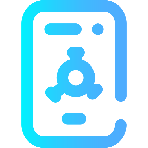 Smartphone Super Basic Omission Gradient icon
