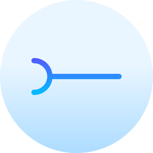 vrouwelijke connector Basic Gradient Circular icoon