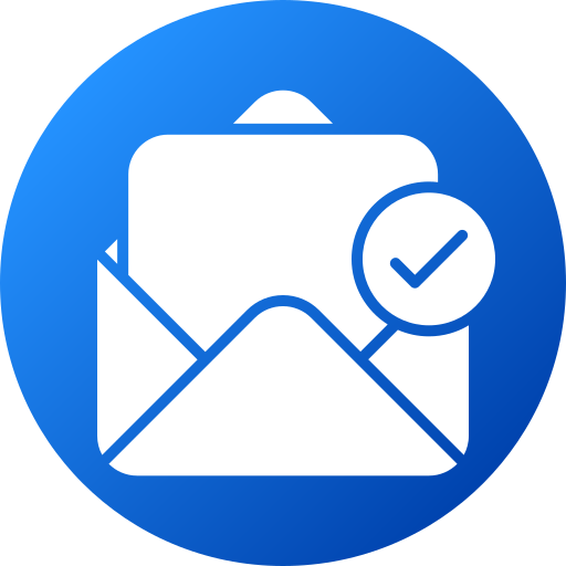 Check mail Generic gradient fill icon