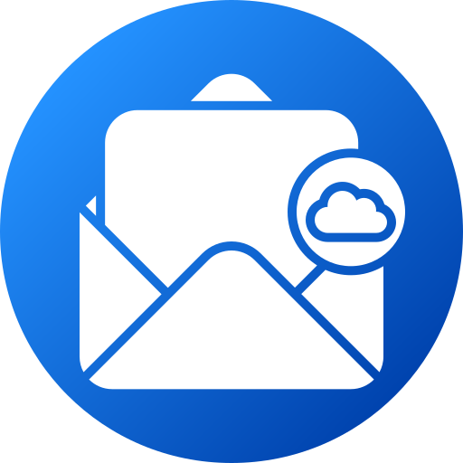 Cloud mail Generic gradient fill icon