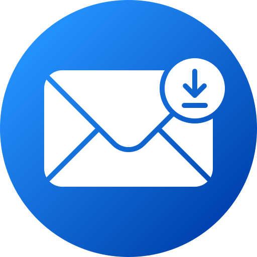 Receive mail Generic gradient fill icon