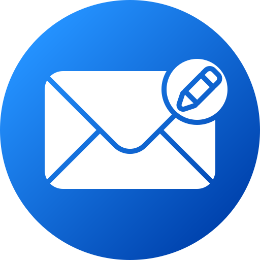 schrijf e-mail Generic gradient fill icoon