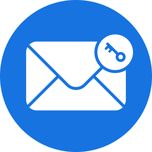 Конфиденциальная электронная почта Generic color fill иконка