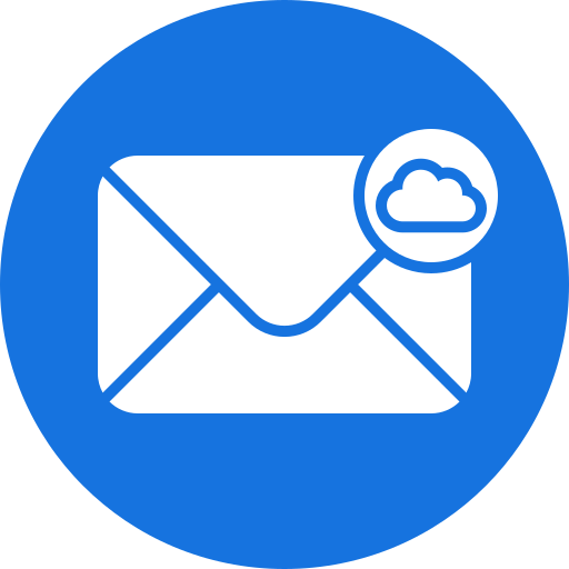 Cloud mail Generic color fill icon