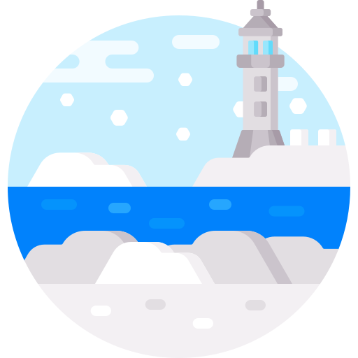 wybrzeże Detailed Flat Circular Flat ikona