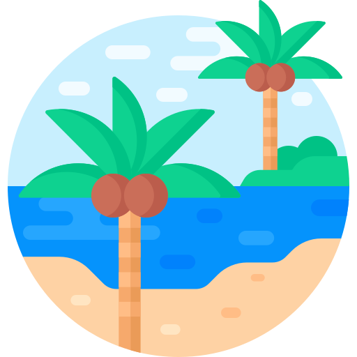 海岸 Detailed Flat Circular Flat icon