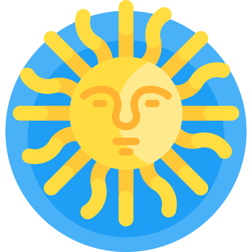 Sun of may Detailed Flat Circular Flat icon