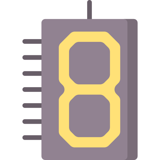 sieben-segment-anzeige Special Flat icon