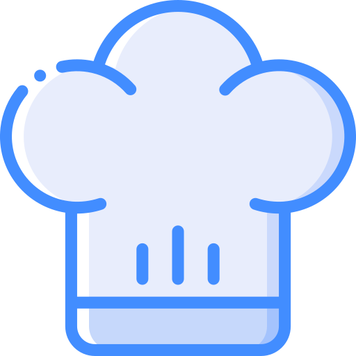 Chef hat Basic Miscellany Blue icon