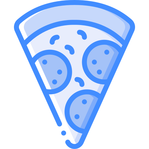 pizza Basic Miscellany Blue icon