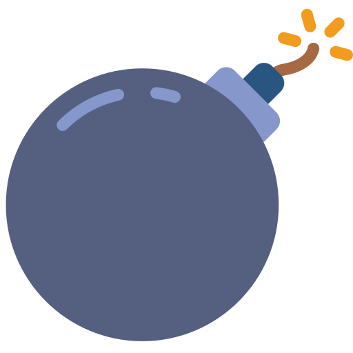 Bomb Basic Miscellany Flat icon