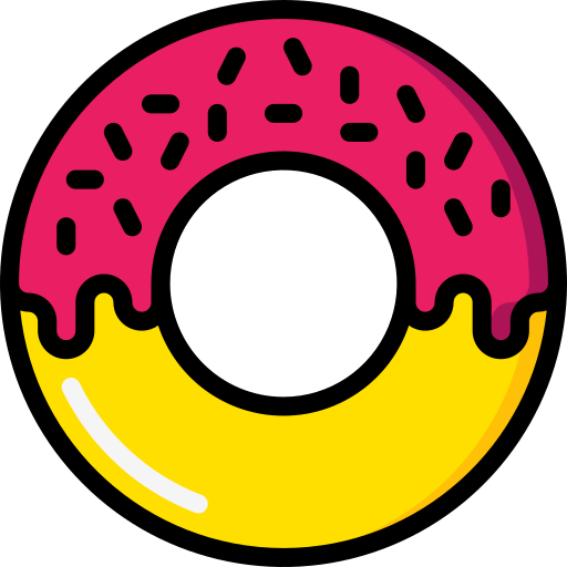 Donut Basic Miscellany Lineal Color icon