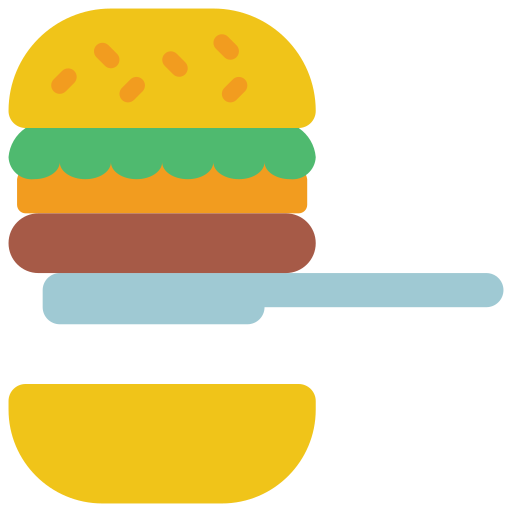 hamburguesa Basic Miscellany Flat icono