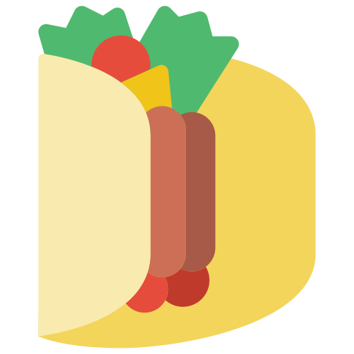 burrito Basic Miscellany Flat icono