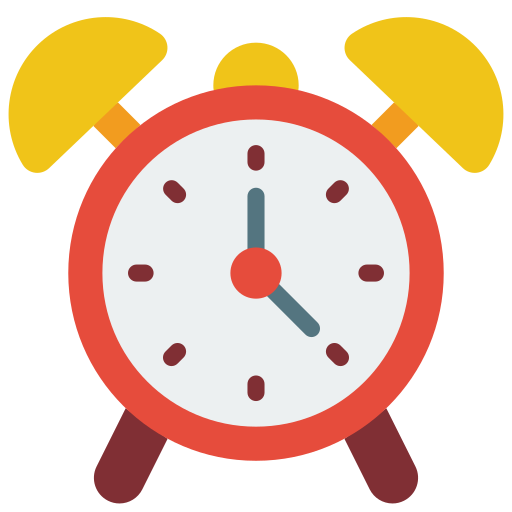 Alarm clock Basic Miscellany Flat icon
