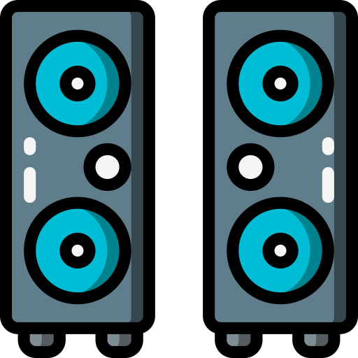 Speakers Basic Miscellany Lineal Color icon