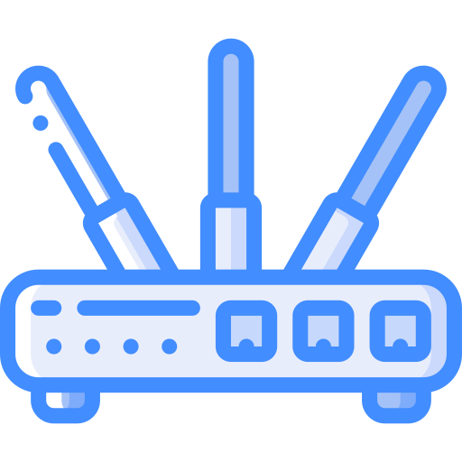Router Basic Miscellany Blue icon