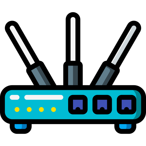 Router Basic Miscellany Lineal Color icon