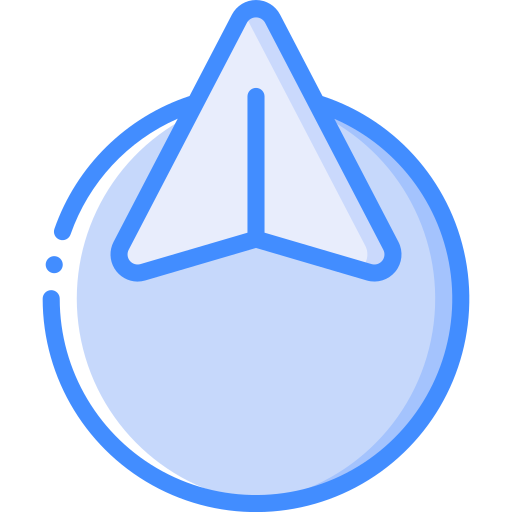 Arrow Basic Miscellany Blue icon