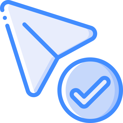 Arrow Basic Miscellany Blue icon