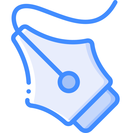 Pen tool Basic Miscellany Blue icon