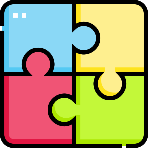 puzzle Detailed Straight Lineal color icon