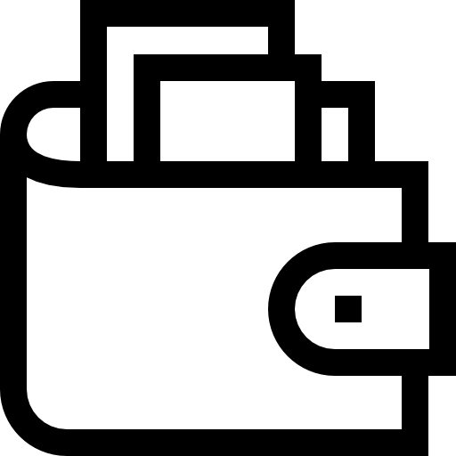 portfel Basic Straight Lineal ikona