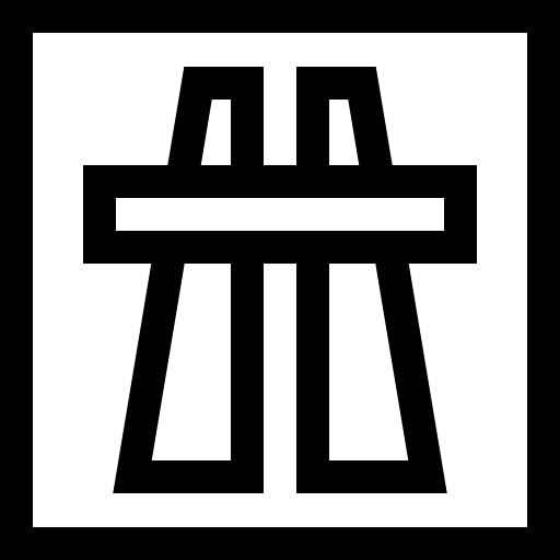 autobahn Basic Straight Lineal icon