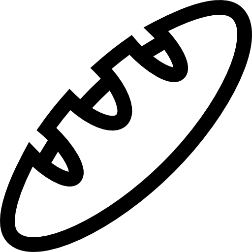 chleb Basic Straight Lineal ikona