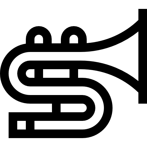 Trombone Basic Straight Lineal icon