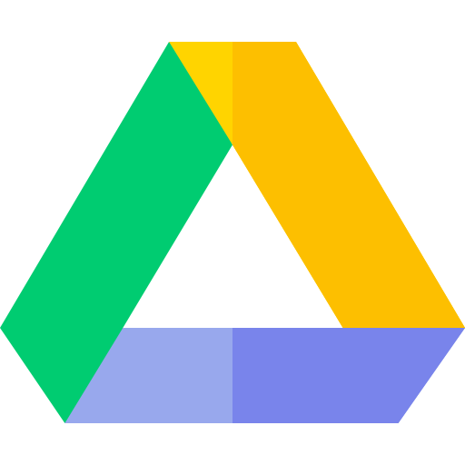 Google drive Basic Straight Flat icon