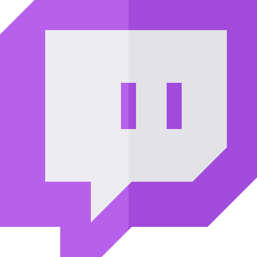 Twitch Basic Straight Flat icon