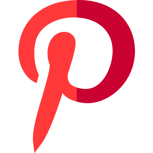 pinterest Basic Straight Flat icono