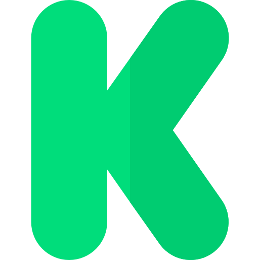 kickstarter Basic Straight Flat ikona