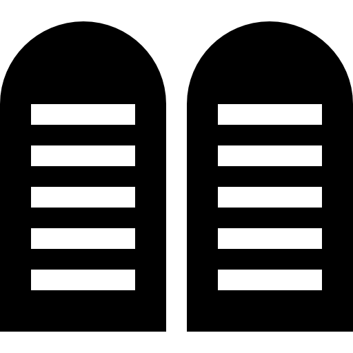 comandamenti Basic Straight Filled icona